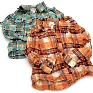 Set of Boys Button Down Flannels